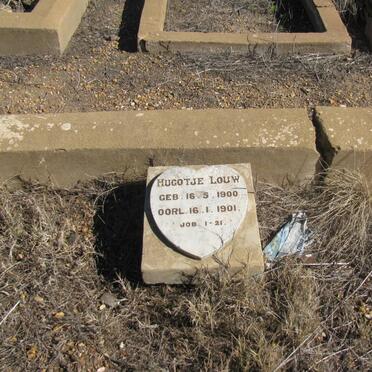 LOUW Jacoba 1909-1909 :: LOUW Hugo'tjie 1900-1901