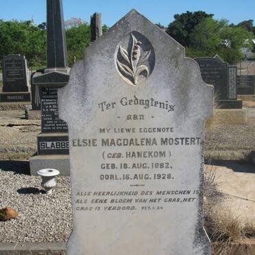 MOSTERT Elsie Magdalena 1882-1928