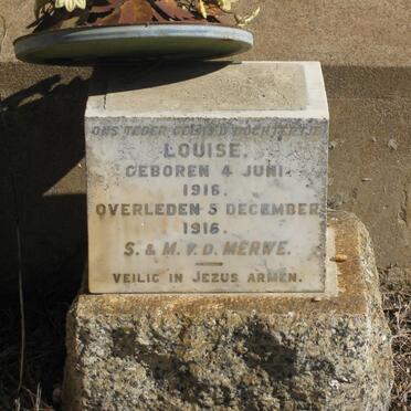 MERWE Louise, v.d. 1916-1916