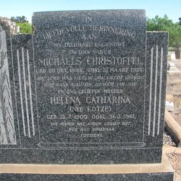 NIEKERK Michaels Christoffel, van 1899-1956 &amp; Helena Catharina KOTZE 1900-1961