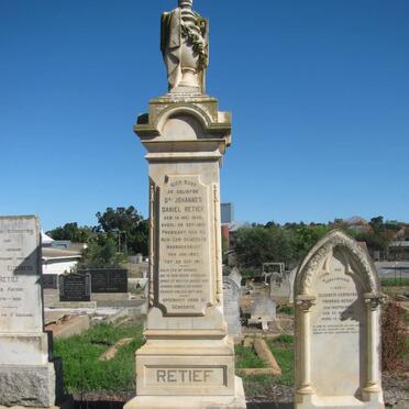 RETIEF Johannes Daniel 1854-1913