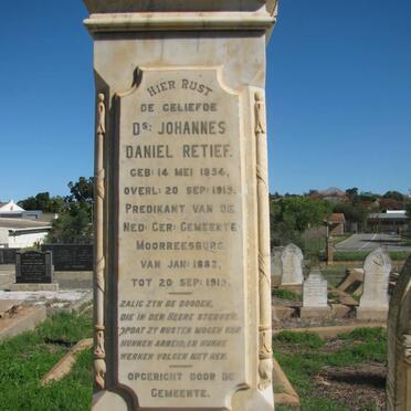RETIEF Johannes Daniel 1854-1913