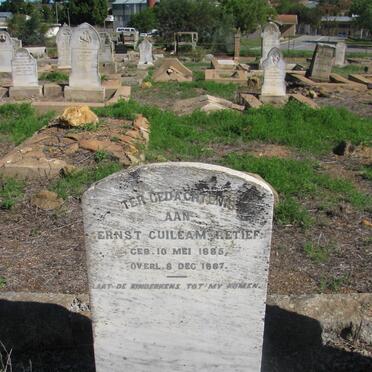 RETIEF Ernst Guileam 1885-1887