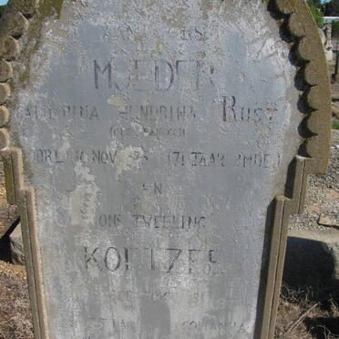 RUST Catharina Hendrina nee HANEKOM :: KOETZEE Aletta 1931-1931 :: KOETZEE Johanna 1931-1931