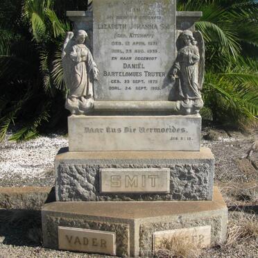 SMIT Daniel Bartholomeus Truter 1875-1955 &amp; Elizabeth Johanna KITSHOFF 1871-1935