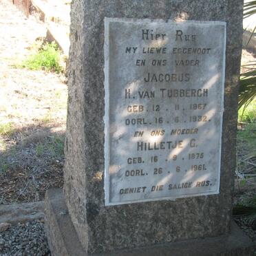 TUBBERGH Jacobus H., van 1867-1932 &amp; Hilletje G. 1875-1961