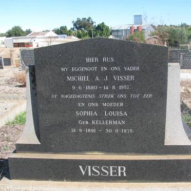 VISSER Michiel A.J. 1880-1957 &amp; Sophia Louisa KELLERMAN 1891-1975