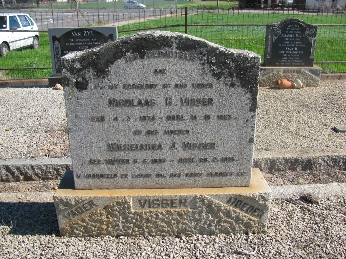 VISSER Nicolaas H.1874-1953 &amp; Wilhelmina J. 1887-1976