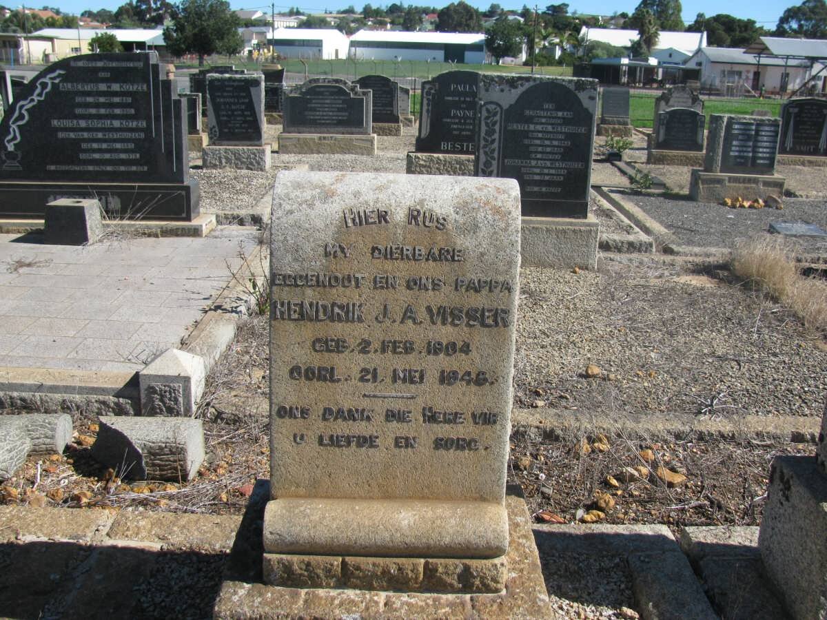 VISSER Hendrik J.A. 1904-1948