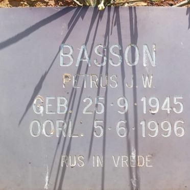 BASSON Petrus J.W. 1945-1996