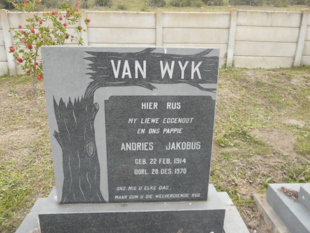 WYK Andries Jakobus, van 1914-1970