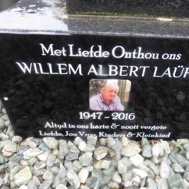 LAUFS Willem Albert 1947-2016