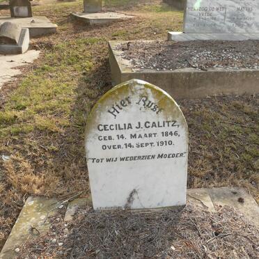 CALITZ Cecilia J. 1846-1910