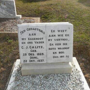 CALITZ C.J. 1869-1937