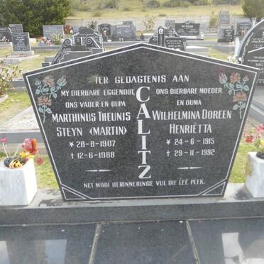 CALITZ Marthinus Theunis Steyn 1907-1988 &amp; Wilhelmina Doreen Henriëtta 1915-1992