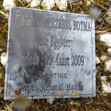 BOTMA Magrittha Ezebel nee EGGBERRY -2009