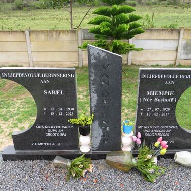 DEVENTER Sarel, van 1930-2023 & Miempie BOSHOFF 1929-2017