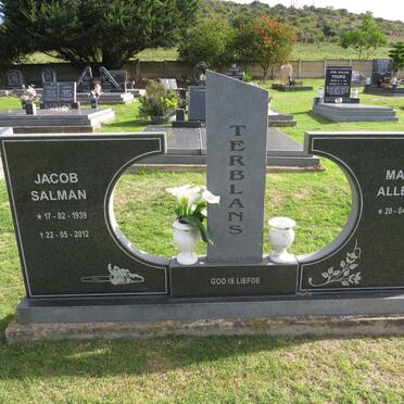 TERBLANS Jacob Salman 1939-2012 & Maria Aletta 1942-
