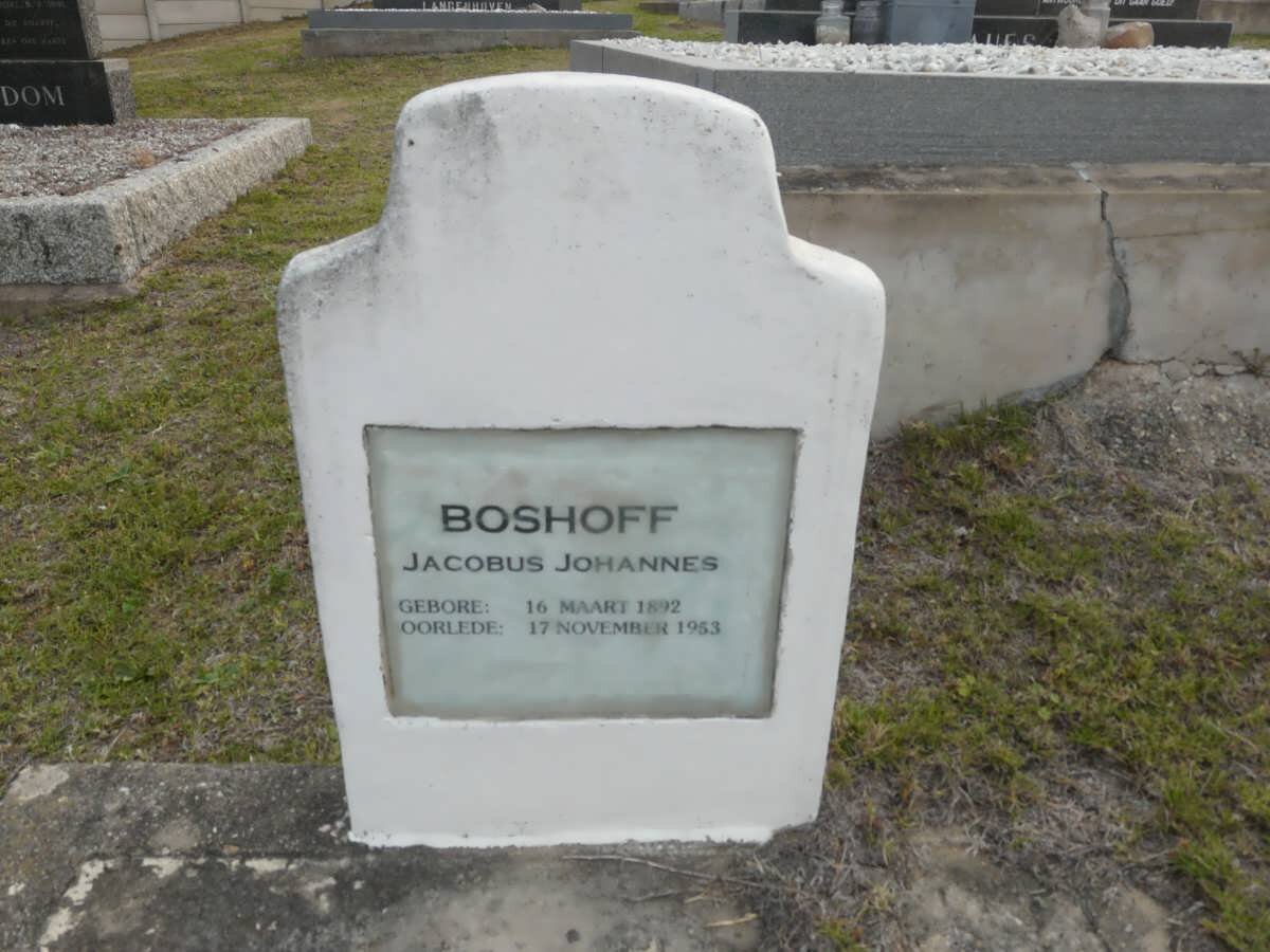 BOSHOFF Jacobus Johannes 1892-1953