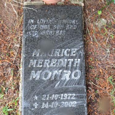 MONRO Maurice Meredith 1972-2002