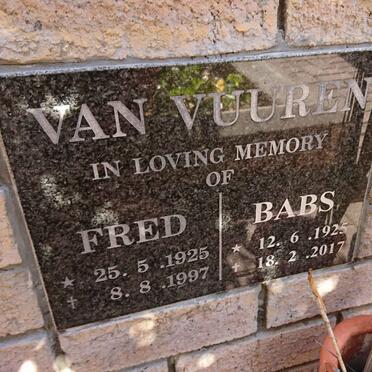VUUREN Fred, van 1925-1997 &amp; Babs 1925-2017