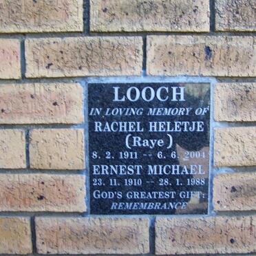 LOOCH Ernest Michael 1910-1988 &amp; Rachel Heletje RAYE 1911-2004