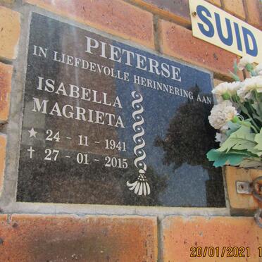 PIETERSE Isabella Magrieta 1941-2015