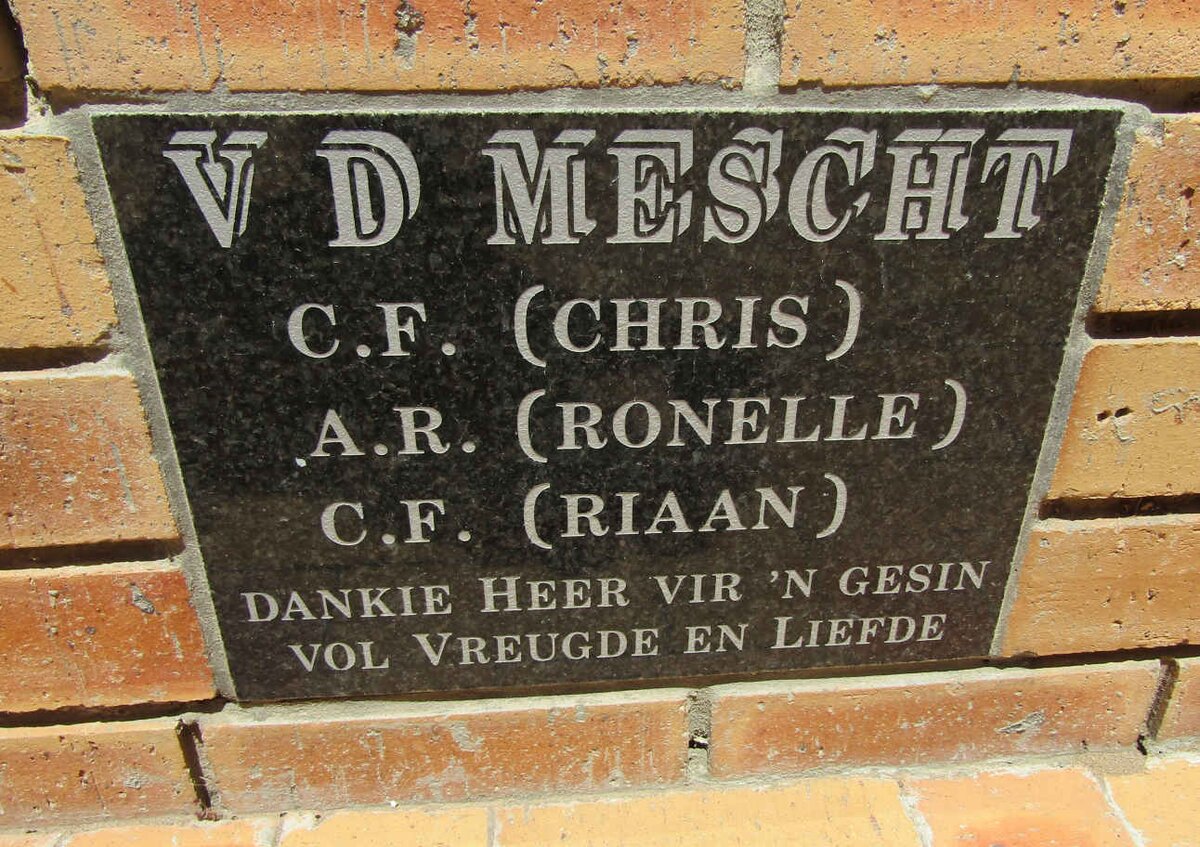 MESCHT E.F., v.d. :: v d MESCHT A.R. :: v.d. MESCHT C.F.