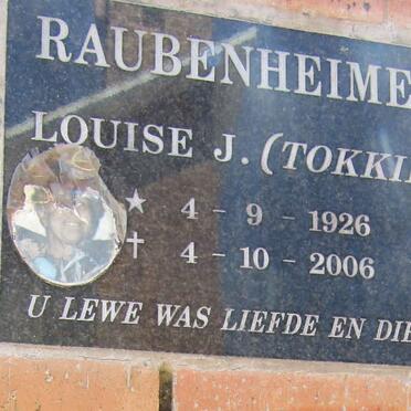 RAUBENHEIMER Louise J. 1926-2006