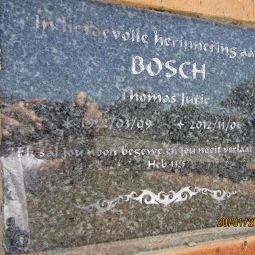 BOSCH Thomas Jurie 1972-2012