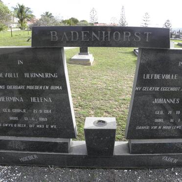BADENHORST Johannes Steyn 1894-1969 &amp; Hermina Helena CRONJE 1914-1969