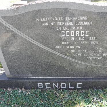 BENDLE George 1928-1970