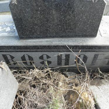 BOSHOFF Abraham Johannes 1918-1972