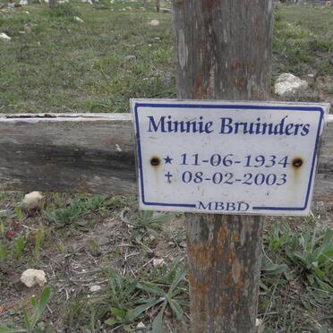BRUINDERS Minnie 1934-2003