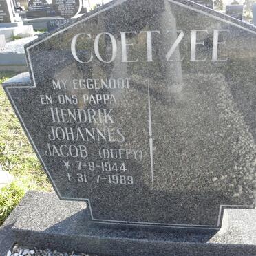 COETZEE Hendrik Johannes Jacob 1944-1989