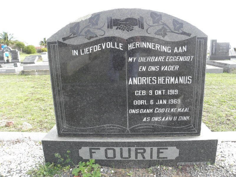 FOURIE Andries Hermanus 1919-1969