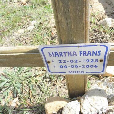 FRANS Martha 1928-2006