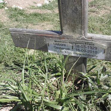 FRANS Mattheus Benjamin 1929-2010