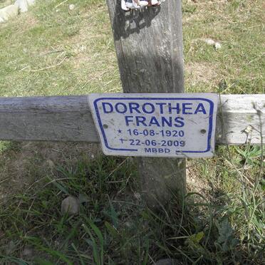 FRANS Dorothea 1922-2009
