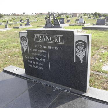 FRANCKE Gerald Horatio 1934-1987