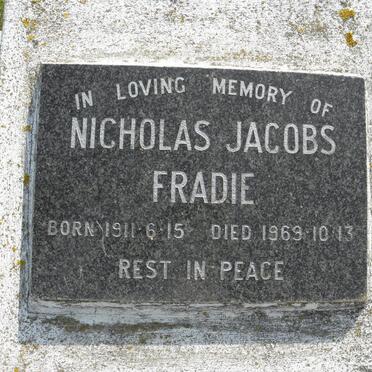 FRADIE Nicholas Jacobs 1911-1969