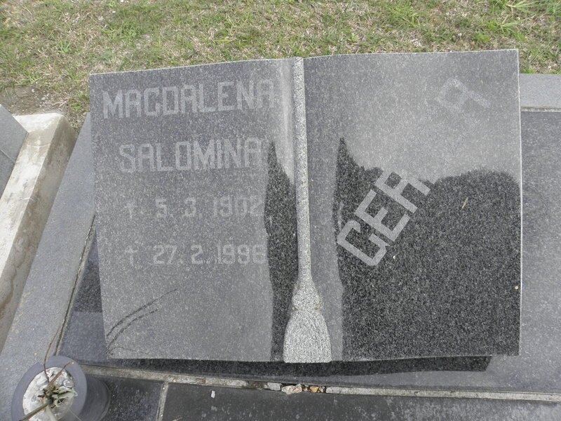 GERBER Magdalena Salomina 1902-1996