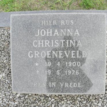 GROENEVELD Johanna Christina 1900-1976