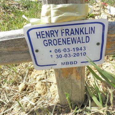 GROENEWALD Henry Franklin 1943-2010