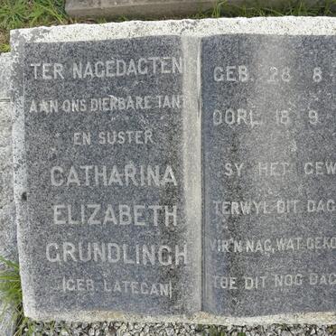GRUNDLINGH Catharina Elizabeth nee LATEGAN 1891-1965