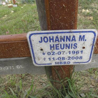 HEUNIS Johanna M. 1961-2008