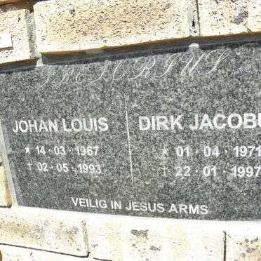 PRETORIUS Johan Louis 1967-1993 :: PRETORIUS Dirk Jacobus 1971-1997