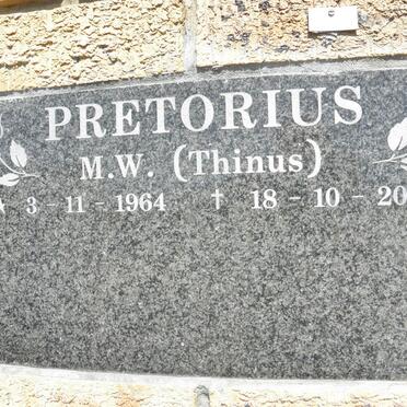 PRETORIUS M.W. 1964-2003