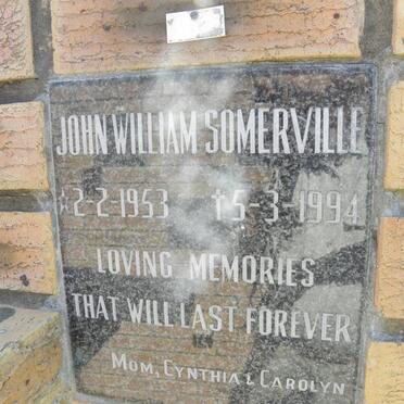 SOMERVILLE John William 1953-1994 