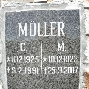 MOLLER C. 1923-2007 &amp; M. 1925-1991